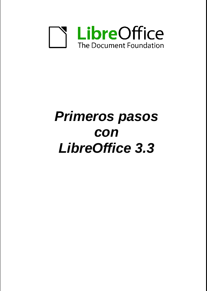 Guia Primeros pasos con LibreOffice 3.3