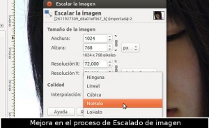 GIMP- Escalado