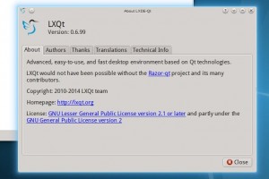 LXQt versión 0.6.99