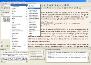 Insertando una nueva ecuación en LyX