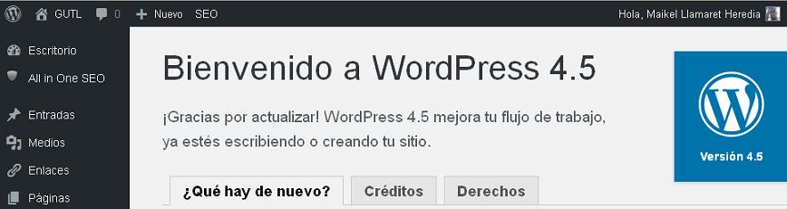 wordpress4.5