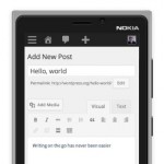 wordpress dashborad nokia