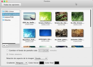 Los ajustes de Fondo de Pantalla también recibieron un retoque, y ahora soportan el modo presentación